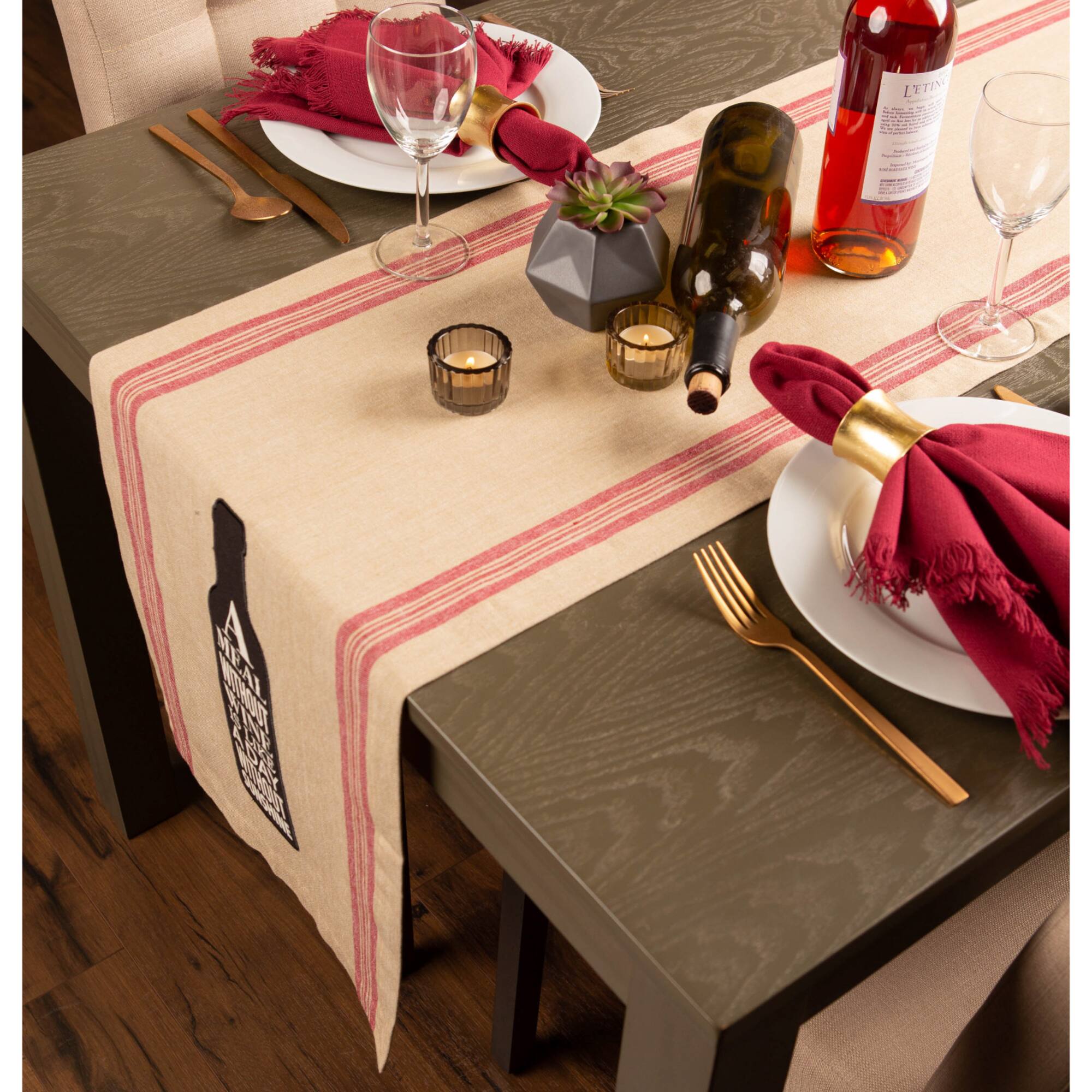 Wine and Sunshine Table Runner 14" x 72"